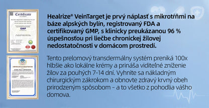 🇸🇰 Healrize® VeinTarget mikrojihlová náplasť 🏆 Okamžitá úľava, dlhodobé výsledky🎀🎀🎀