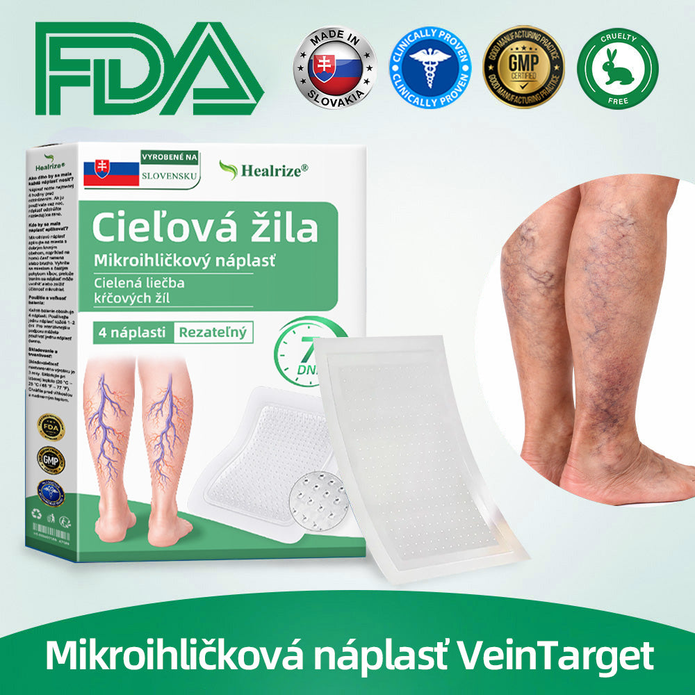 🇸🇰 Healrize® VeinTarget mikrojihlová náplasť 🏆 Okamžitá úľava, dlhodobé výsledky🪇🪇🪇