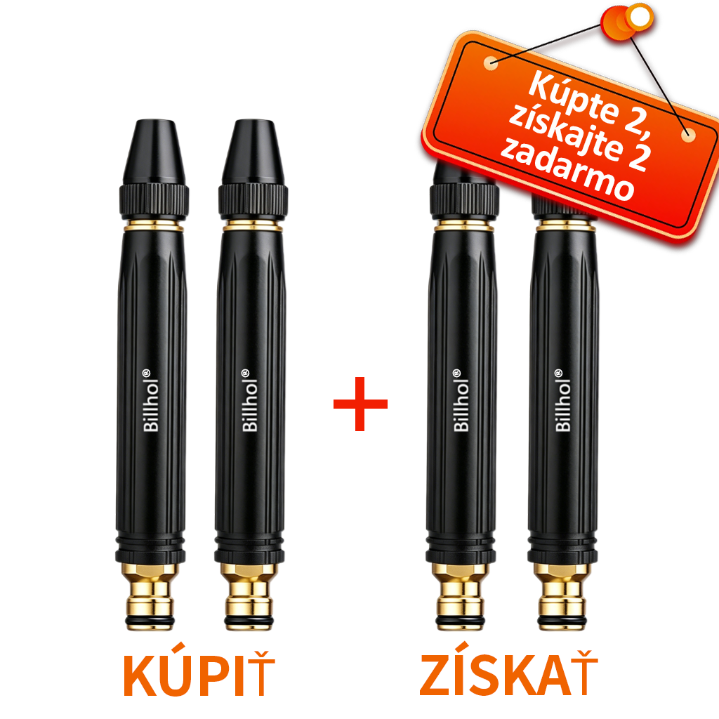 🔥 AKCIA: Iba 6,25 € za kus! 😮 Billhol®💦💦 Vysokotlaková pištoľ – Ideálna na umývanie auta a polievanie záhrady. 🚿🐶