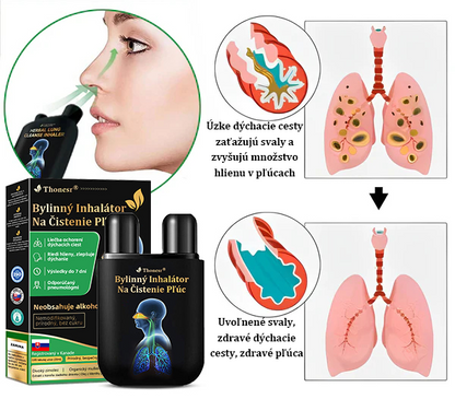 💝✅Oficiálny obchod::Thonesr® Bylinný Inhalátor Na Čistenie Pľúc🫁Schválené ŠÚKL(💝 Cough, wheezing, shortness of breath, sputum, stuffy nose, bronchitis, bronchitis, allergy symptoms, lung discomfort💝)