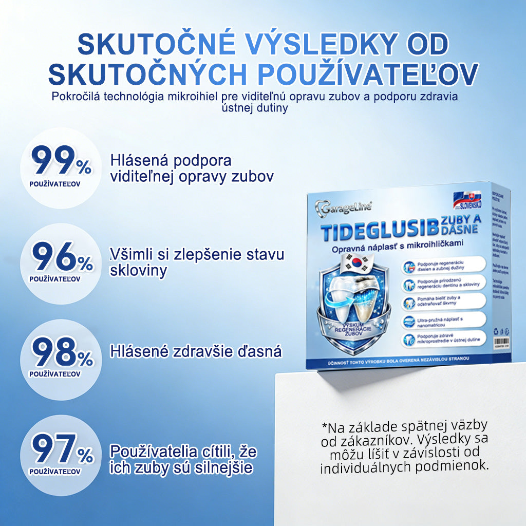 GаrаgеLіnе® 🦷 Tideglusib Rýchlo rozpustné pásiky na obnovu zubov a ďasien 💡💡(Podporujú regeneráciu zubov a pomáhajú zmierniť nepohodlie ďasien a bežné problémy ústnej dutiny)