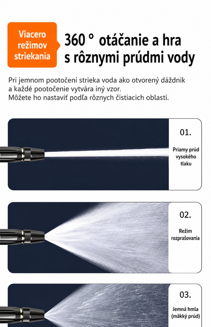 AKCIA: Iba 6,25 € za kus! Billhol®🛒 Vysokotlaková pištoľ – Ideálna na umývanie auta a polievanie záhrady. 🚿🚚
